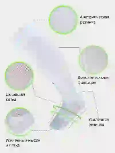 Гетры футбольные белый - 4